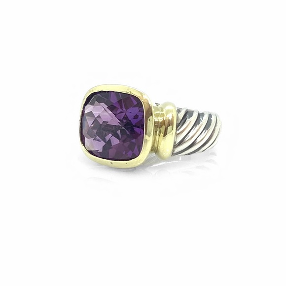 David Yurman Jewelry - David Yurman Large Noblesse Ring with Amethyst 5.5